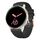 Cinturino per orologio in silicone con fibbia in oro rosa goffrato da 20 mm (nero)