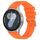 Cinturino per orologio in silicone con fibbia in acciaio tinta unita a testa piatta da 22 mm (arancione) Cinturino per orologio in silicone con fibbia in acciaio tinta unita a testa piatta da 22 mm (arancione)