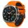 Cinturino traspirante in silicone bicolore per Samsung Galaxy Watch Ultra 47 mm (arancione e nero) Cinturino traspirante in silicone bicolore per Samsung Galaxy Watch Ultra 47 mm (arancione e nero)