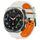 Cinturino traspirante in silicone bicolore per Samsung Galaxy Watch Ultra 47 mm (grigio nebbia arancione) Cinturino traspirante in silicone bicolore per Samsung Galaxy Watch Ultra 47 mm (grigio nebbia arancione)