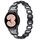 Cinturino per orologio in acciaio inossidabile con testa ovale in metallo con diamanti per Samsung Galaxy Watch 7 da 40 mm / 44 mm (nero) Cinturino per orologio in acciaio inossidabile con testa ovale in metallo con diamanti per Samsung Galaxy Watch 7 da 40 mm / 44 mm (nero)