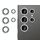 Per Samsung Galaxy S23 Ultra 5G Klebol - Protezione individuale per obiettivo fotocamera con anello diamantato (argento) Per Samsung Galaxy S23 Ultra 5G Klebol - Protezione individuale per obiettivo fotocamera con anello diamantato (argento)