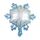 5 PCS Snowflake Flowed Decorazione per vacanze Palloncino in alluminio Palloncino, Dimensioni: 32 × 36 cm Mini fiocco di neve