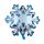 5 pezzi Snowflake Flowed Decorazione per vacanze Palloncino in alluminio Palloncino, Dimensioni: 73 × 73 cm Grande fiocco di neve