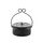 Scatola porta zanzariera ignifuga multifunzionale portatile da esterno con coperchio (nera)