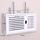 Scatola router Wi-Fi Scatola portaoggetti con staffa per mensola a parete in PVC, dimensioni: 41x23x8,5 cm (otturatore)