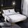 Home Set di lenzuola con lenzuolo piatto in quattro pezzi di seta con simulazione di seta del ghiaccio, dimensioni: US-Queen / UK-K: 153x203x40cm (bianco) Home Set di lenzuola con lenzuolo piatto in quattro pezzi di seta con simulazione di seta del ghiaccio, dimensioni: US-Queen / UK-K: 153x203x40cm (bianco)