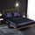Set lenzuolo con angoli per federa a quattro pezzi in seta con simulazione di seta di ghiaccio per la casa, dimensioni: US-King: 198 * 203 * 40 cm (blu reale) Set lenzuolo con angoli per federa a quattro pezzi in seta con simulazione di seta di ghiaccio per la casa, dimensioni: US-King: 198 * 203 * 40 cm (blu reale)