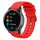 Cinturino per orologio in silicone piatto xDfind da 22 mm (rosso)