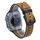 Cinturino in pelle pull-up con fibbia a tre stelle a 7 linee per Apple Watch da 46 mm / 49 mm / 45 mm / 44 mm (filo blu marrone chiaro Crazy Horse) Cinturino in pelle pull-up con fibbia a tre stelle a 7 linee per Apple Watch da 46 mm / 49 mm / 45 mm / 44 mm (filo blu marrone chiaro Crazy Horse)