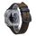 Cinturino in pelle pull-up con fibbia a tre stelle a 7 linee per Apple Watch da 46 mm / 49 mm / 45 mm / 44 mm (filo blu marrone scuro Crazy Horse) Cinturino in pelle pull-up con fibbia a tre stelle a 7 linee per Apple Watch da 46 mm / 49 mm / 45 mm / 44 mm (filo blu marrone scuro Crazy Horse)