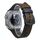 Cinturino in pelle pull-up con fibbia a tre stelle a 7 linee per Apple Watch da 42 mm / 41 mm / 40 mm / 38 mm (filo blu marrone scuro Crazy Horse) Cinturino in pelle pull-up con fibbia a tre stelle a 7 linee per Apple Watch da 42 mm / 41 mm / 40 mm / 38 mm (filo blu marrone scuro Crazy Horse)