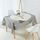 Tovaglia impermeabile in lino criptato per uso domestico, dimensioni: 90x90 cm (cerchio grigio) Tovaglia impermeabile in lino criptato per uso domestico, dimensioni: 90x90 cm (cerchio grigio)