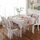 Tovaglia in lino motivo retrò per cena Decorazioni per la casa Tovaglia antipolvere, dimensioni: 110x110 cm (stile nordico) Tovaglia in lino motivo retrò per cena Decorazioni per la casa Tovaglia antipolvere, dimensioni: 110x110 cm (stile nordico)
