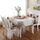 Tovaglia in lino motivo retrò per cena Decorazioni per la casa Tovaglia antipolvere, dimensioni: 130x180 cm (caleidoscopio)