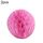 2 PCS Decorazione della stanza dei matrimoni Decorazione festiva del centro commerciale Lanterna a sfera a nido d'ape in carta, Dimensioni: 8 pollici 20 cm (rosa)