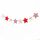 Stella a cinque punte Pull Flower Bunting Festa di compleanno Negozio di decorazioni per feste Dress up Layout Supplies (rosso)