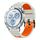 Cinturino per orologio in silicone traspirante bicolore a tre file da 22 mm (grigio chiaro e arancione) Cinturino per orologio in silicone traspirante bicolore a tre file da 22 mm (grigio chiaro e arancione)