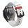 Cinturino per orologio in pelle con fibbia a tre stelle a sette linee da 22 mm (filo rosso beige) Cinturino per orologio in pelle con fibbia a tre stelle a sette linee da 22 mm (filo rosso beige)