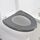 Tappetino per WC pieghevole portatile da viaggio Tappetino per coprisedile in plastica impermeabile (grigio)