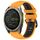 Cinturino in silicone con fibbia in acciaio a sgancio rapido bicolore per Garmin xDfind da 20 mm (arancione+nero) Cinturino in silicone con fibbia in acciaio a sgancio rapido bicolore per Garmin xDfind da 20 mm (arancione+nero)