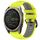 Cinturino in silicone con fibbia in acciaio a sgancio rapido bicolore per Garmin xDfind da 22 mm (verde lime + grigio)