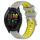 Cinturino in silicone con fibbia in acciaio bicolore per Garmin xDfind Sports da 22 mm (grigio+giallo) Cinturino in silicone con fibbia in acciaio bicolore per Garmin xDfind Sports da 22 mm (grigio+giallo)
