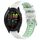 Cinturino in silicone con fibbia in acciaio bicolore per Garmin xDfind Sports da 20 mm (bianco e verde acqua) Cinturino in silicone con fibbia in acciaio bicolore per Garmin xDfind Sports da 20 mm (bianco e verde acqua)