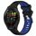 Cinturino in silicone con fibbia in acciaio bicolore per Garmin xDfind Sports da 20 mm (nero + blu) Cinturino in silicone con fibbia in acciaio bicolore per Garmin xDfind Sports da 20 mm (nero + blu)