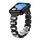 Per Xiaomi Mi Band 8 Pro / Redmi Watch 4, cinturino in metallo con fibbia a farfalla e piccoli diamanti quadrati (nero) Per Xiaomi Mi Band 8 Pro / Redmi Watch 4, cinturino in metallo con fibbia a farfalla e piccoli diamanti quadrati (nero)