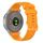 Cinturino per orologio in silicone tinta unita a quadri piccoli xDfind da 20 mm (arancione) Cinturino per orologio in silicone tinta unita a quadri piccoli xDfind da 20 mm (arancione)