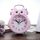 2 PCS Bambini Creativo Cartoon Gufo Super Ring Metal Bell Student Sveglia (rosa)