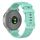 Cinturino per orologio in silicone tinta unita a quadri piccoli xDfind da 20 mm (verde acqua) Cinturino per orologio in silicone tinta unita a quadri piccoli xDfind da 20 mm (verde acqua)