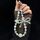 Catena per telefono con fiocco di cristallo dorato e nuvole luminose (bianca) Catena per telefono con fiocco di cristallo dorato e nuvole luminose (bianca)