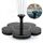 Spruzzatura esterna di energia solare Fontana in miniatura Pompa acqua senza spazzole Decorazione da giardino Dprinkler (nero)