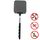 Scacciamosche in plastica retrattile creativo Forniture estive Schiacciamosche (Nero)