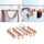 Pieghevole multifunzionale stendibiancheria Calzini Intimo Clip Holder (Bianco Arancione)