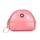 2027 Borsa a portafoglio con cerniera in pelle da donna doppia tasca piccola borsa a conchiglia (rosa)