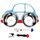 Piatto piano per auto per bambini in acciaio inossidabile 304, stile: blu Piatto piano per auto per bambini in acciaio inossidabile 304, stile: blu