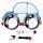 Piatto piano per auto per bambini in acciaio inossidabile 304, stile: blu (rimovibile e lavabile) Piatto piano per auto per bambini in acciaio inossidabile 304, stile: blu (rimovibile e lavabile)