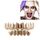 Accessori Hip Hop Set di denti d'oro Placcatura in oro reale Set di protesi per otto inferiori e otto inferiori (oro rosa)