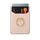MUXMA Snake Texture RFID Porta carte di credito per cellulare con anello (oro rosa)