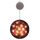 2 pezzi Halloween Star String Light Show Window Decorazione horror Lampada a sospensione a LED alimentata a batteria (cimitero)