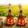 2 PCS Halloween Pumpkin Lantern Hollow Glowing Foam Bar Decorazione (cappello verde)