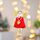 4 pezzi ciondolo decorazione natalizia amore peluche piuma angelo ciondolo albero di natale (rosso)
