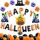 Set di palloncini con film in alluminio di Halloween Bar Ktv Shopping Mall Ghost Festival Flag Pulling Decoration Set, Stile: Set 1 Set di palloncini con film in alluminio di Halloween Bar Ktv Shopping Mall Ghost Festival Flag Pulling Decoration Set, Stile: Set 1