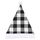 2 pezzi decorazioni natalizie cappello natalizio scozzese decorazione natalizia cappello adulto (plaid grigio)