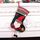 Piccolo sacchetto regalo in flanella per calze di Natale, decorazioni natalizie con ciondolo (Vecchio) Piccolo sacchetto regalo in flanella per calze di Natale, decorazioni natalizie con ciondolo (Vecchio)