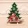 Decorazioni natalizie Assemblaggio in legno dipinto di Natale Decorazione per auto in slitta fai-da-te Regalo di puzzle, Taglia:Grande (pupazzo di neve)