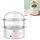 LINGRUI Timer Mini fornello per uova multifunzione Spegnimento automatico Macchina per la colazione domestica, Spina CN, Specifica: Doppi strati (Rosa)